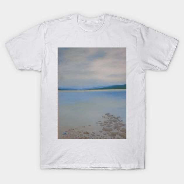 Loch Rannoch, near Pitlochry in Perth & Kinross, Scotland - oil painting T-Shirt by JennyCathcart